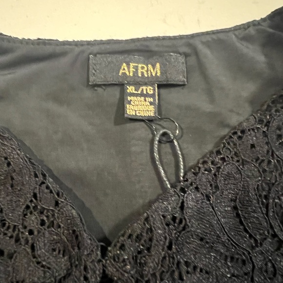 NWT AFRM Santi Top in Noir - Size XL - Picture 3 of 4